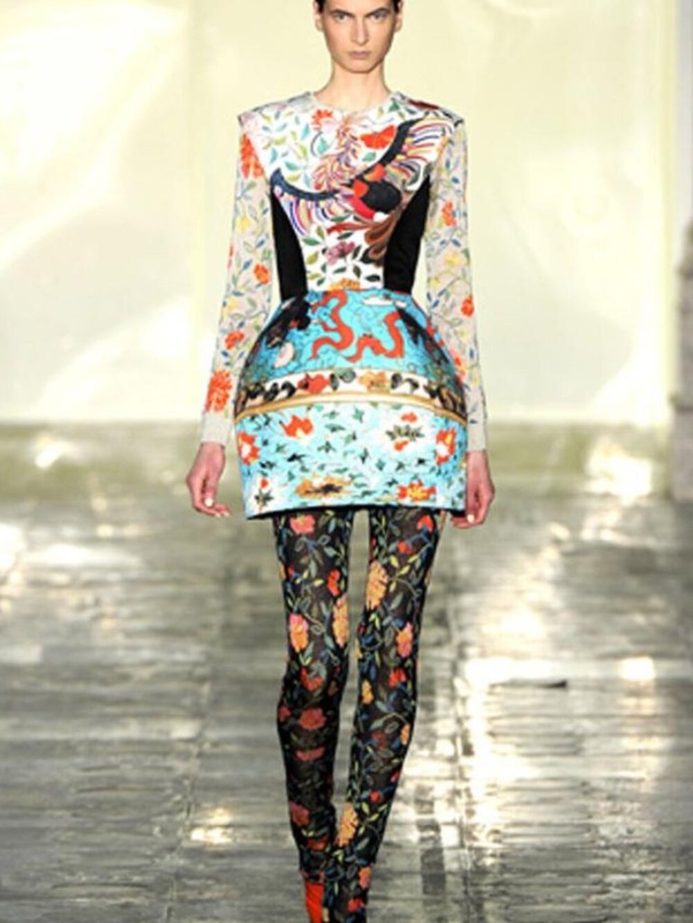 Mary Katrantzou Rare Lamp shade skirt BEST of Runway DRESS size M